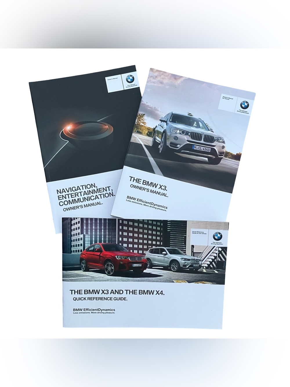 2015 OEM BMW X3 F25 Owners Manual Navigation System Quick Reference Guide Lot